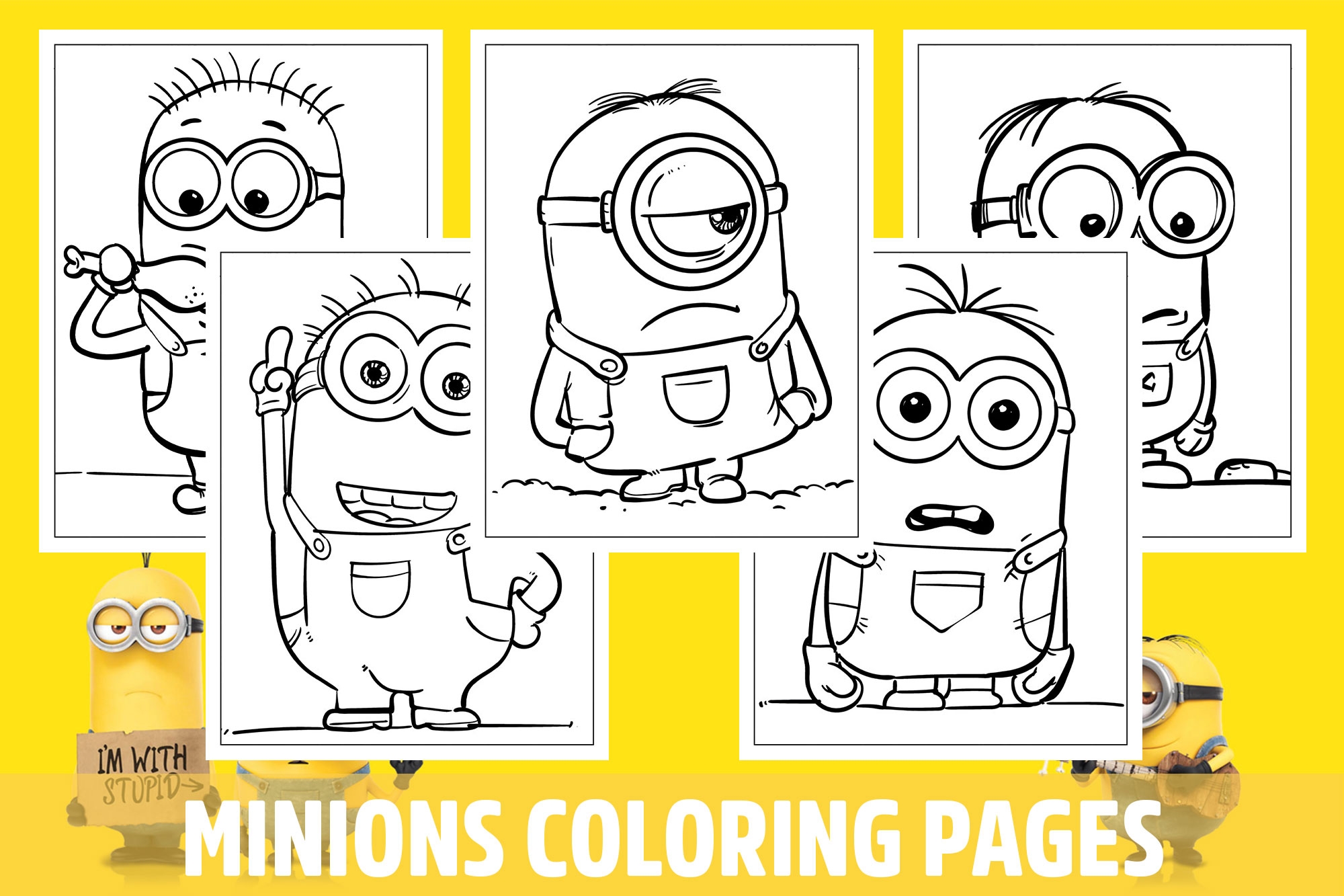 printable minion coloring sheets