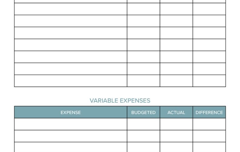 Monthly Budget Planners 20 FREE Printables Printabulls