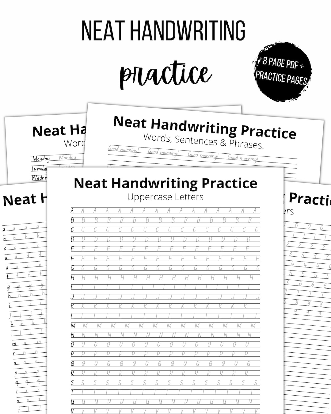 printable handwriting practice worksheets