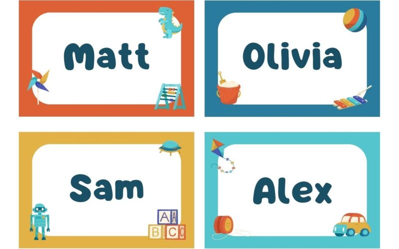 Page 4 Free Printable Customizable Name Tag Templates Canva