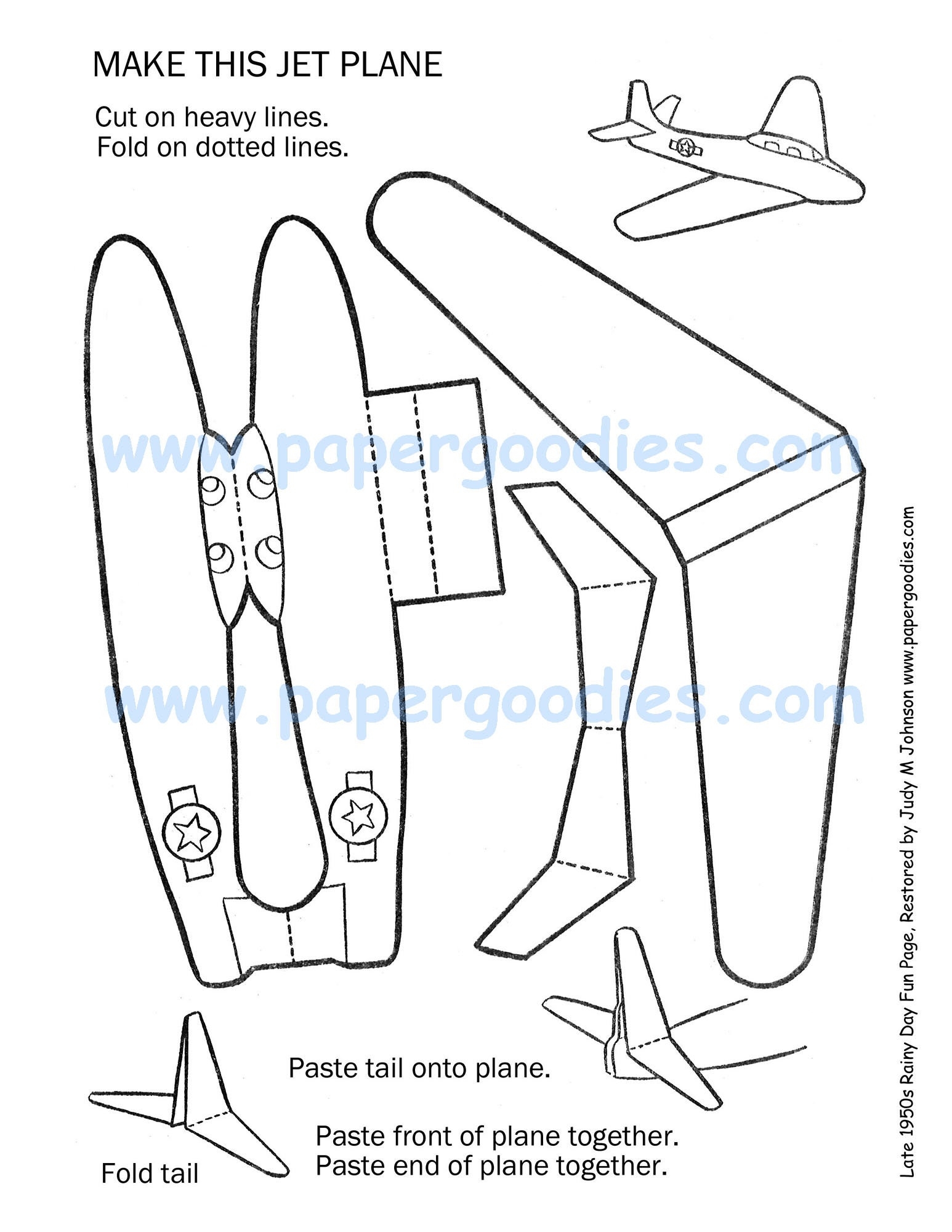Paper Airplane Color cut fly Toy printable Digital Download Etsy Paper Airplane Color cut fly Toy printable Digital Download Etsy