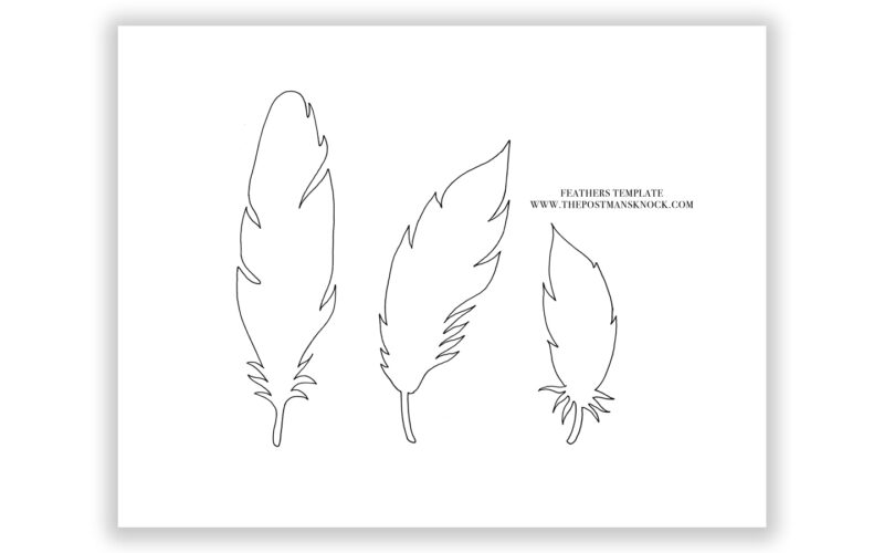 Paper Feathers Template The Postman s Knock