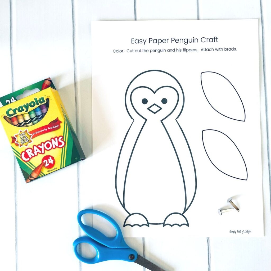 Paper Penguin Craft With Flippers That Move Free Printable Paper Penguin Craft With Flippers That Move Free Printable