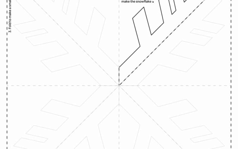 Paper Snowflake Template Childhood Magic