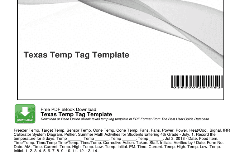 Pdf Blank Printable Temporary License Plate Template Fill Out Sign Online DocHub