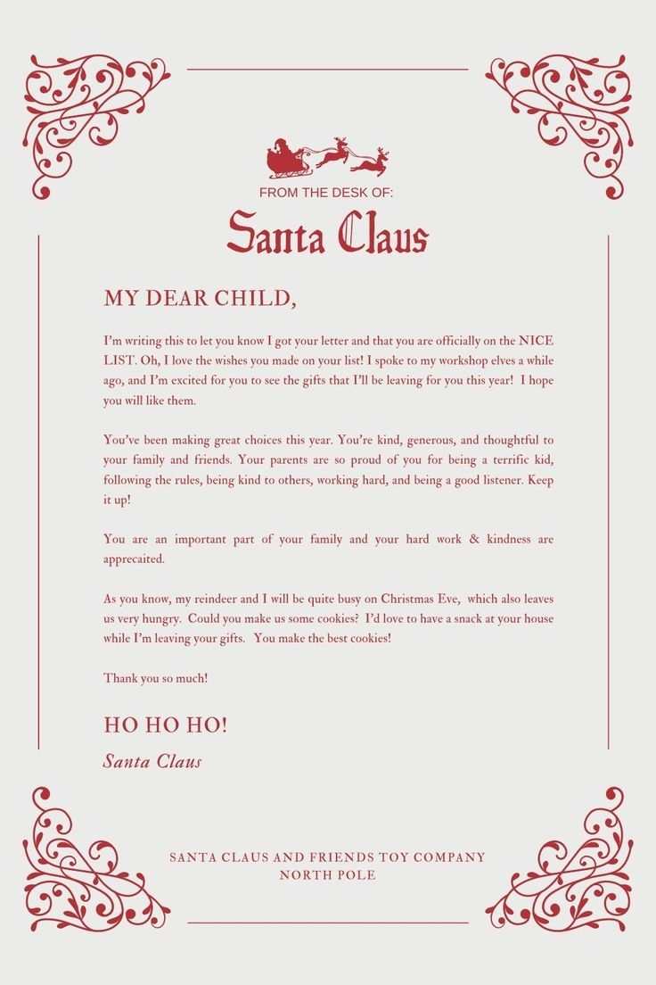 Pin By Lauren Johnson On Seasons In 2025 Santa Letter Template Free Santa Letter Template 