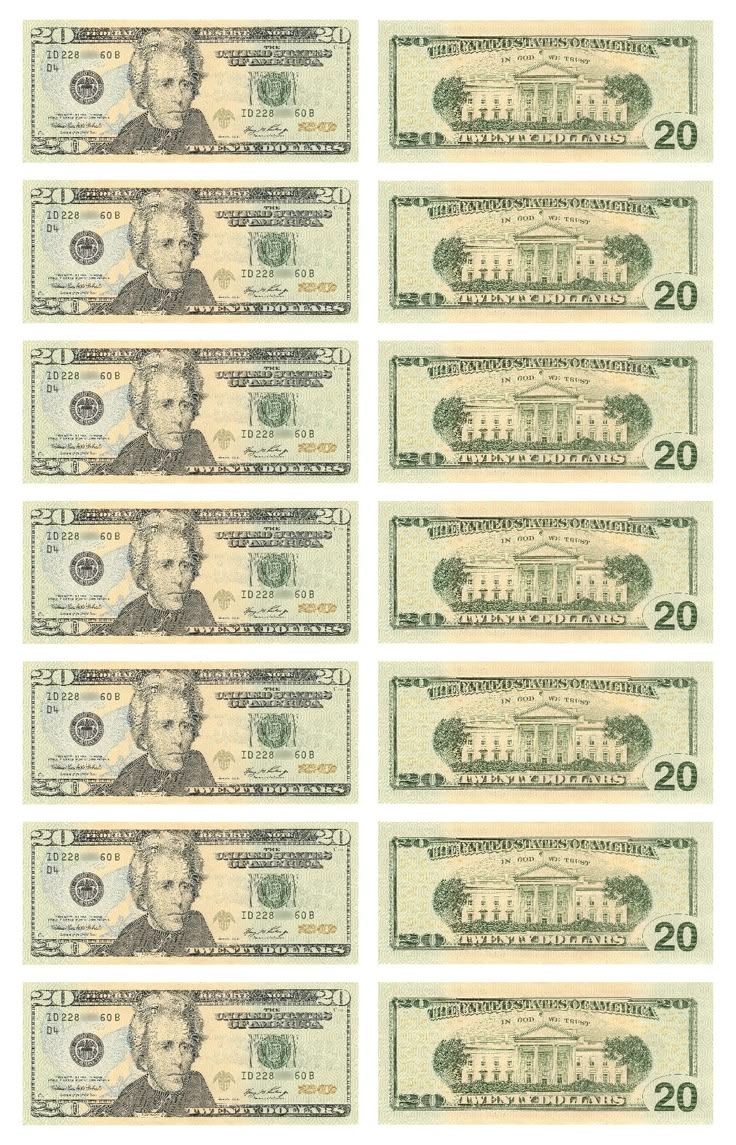 Play Money Actual Size 10 Free PDF Printables Printablee Play Money Actual Size 10 Free PDF Printables Printablee