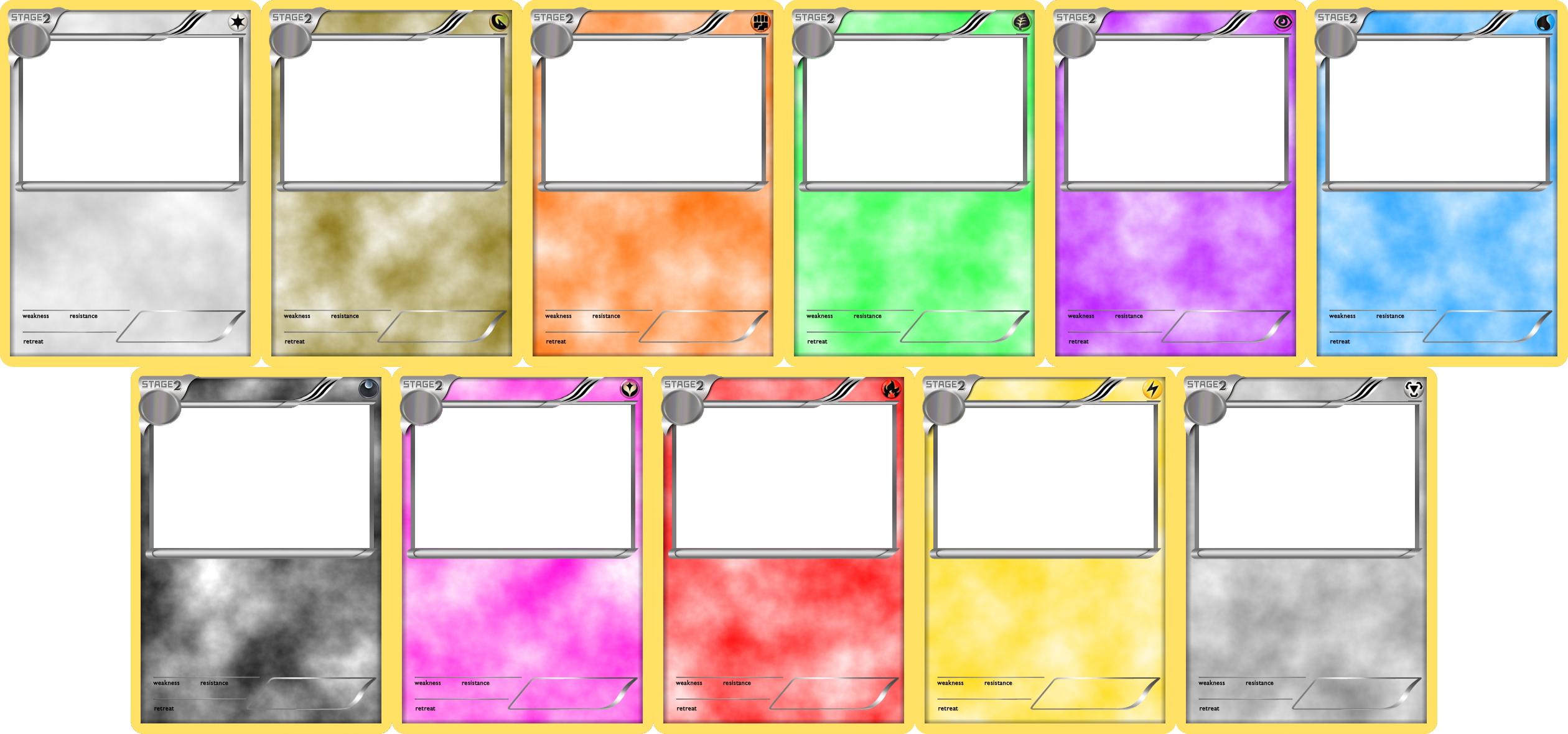 Pokemon Blank Card Templates Stage 2 By LevelInfinitum On DeviantArt