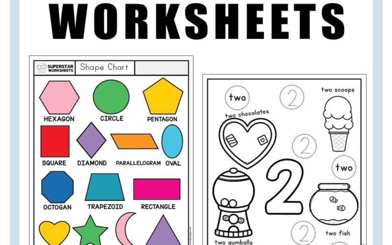 Preschool Worksheets Superstar Worksheets