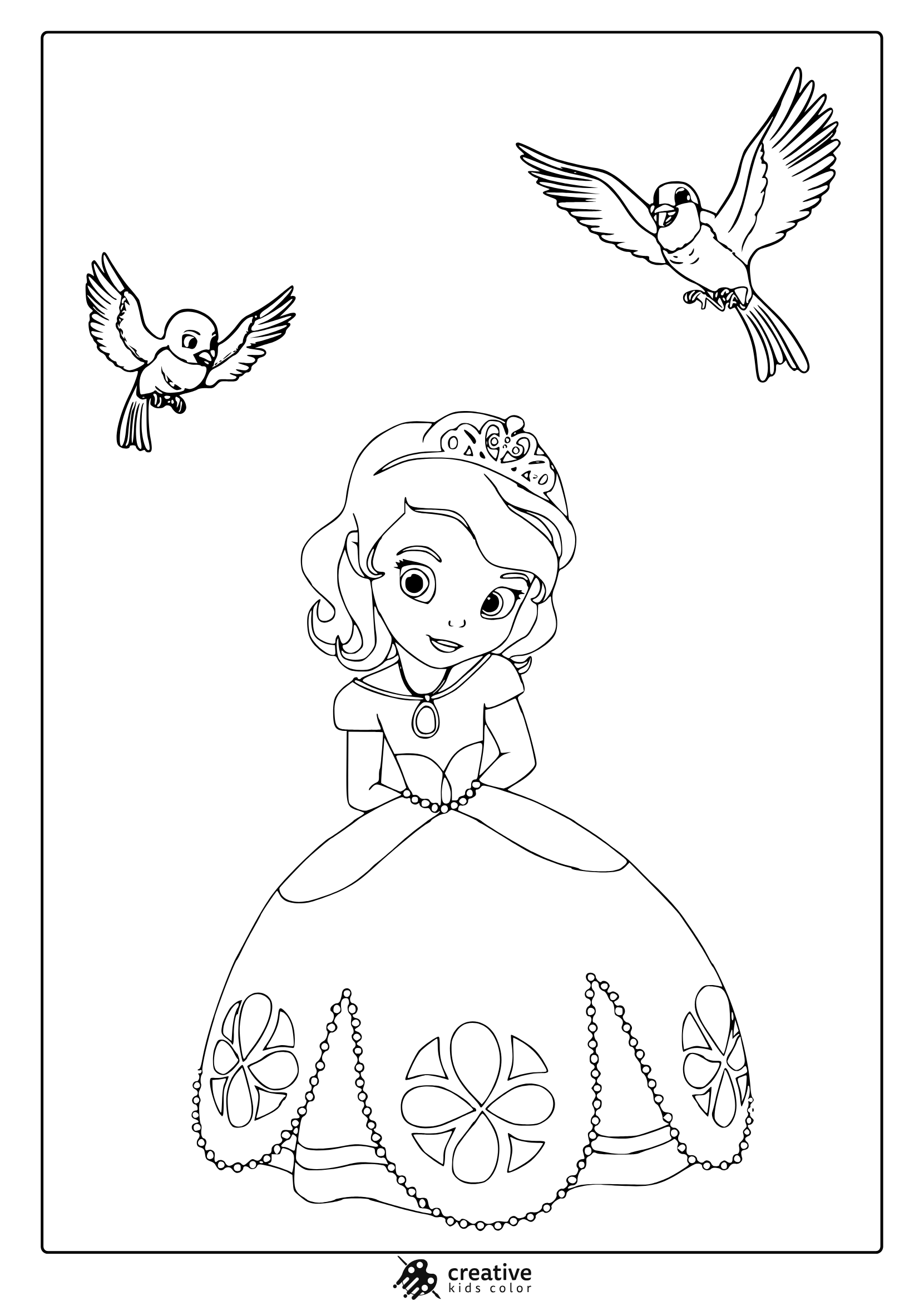 princess printable coloring sheets