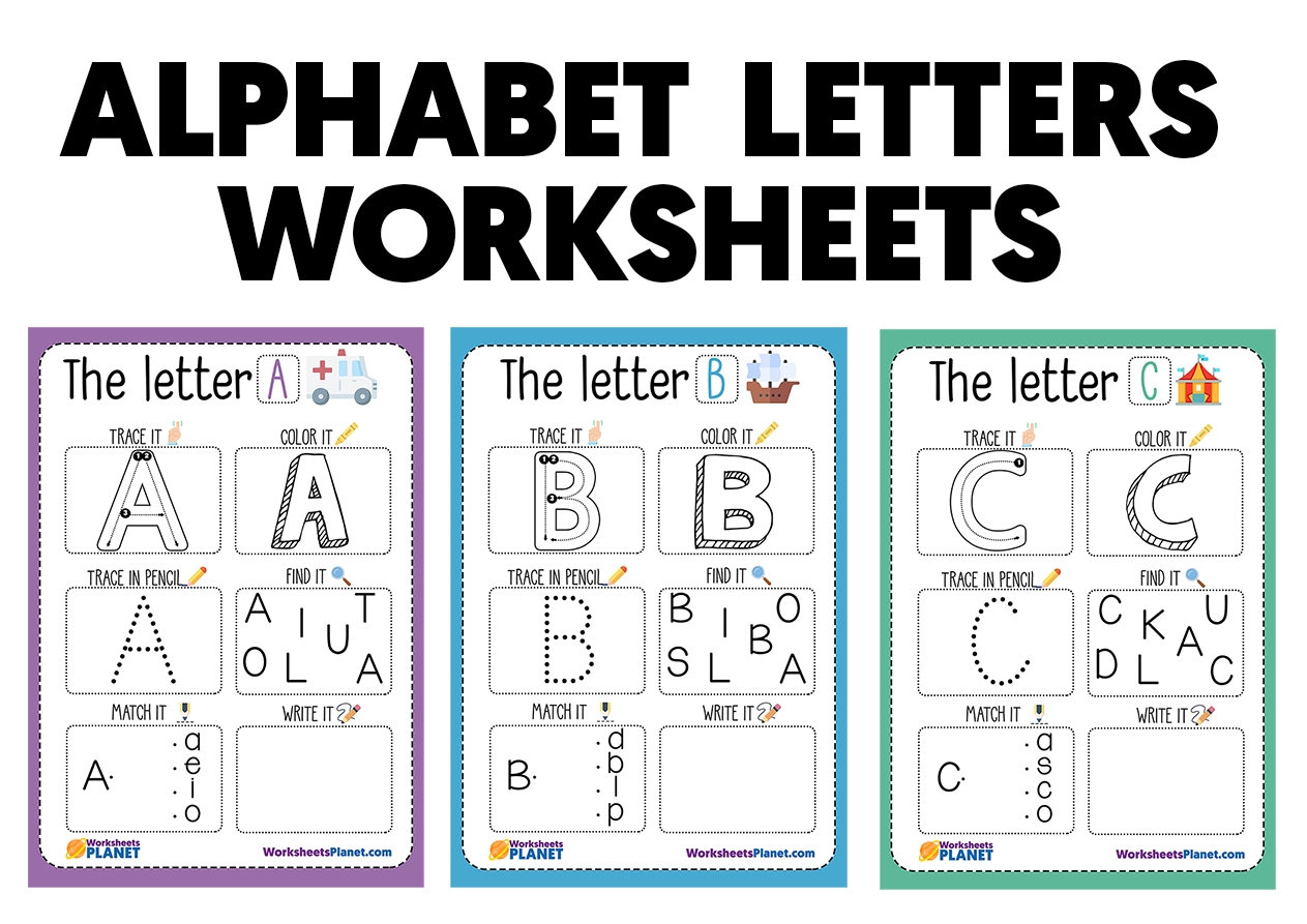 Printable Alphabet Letters Worksheets Super PACK Printable Alphabet Letters Worksheets Super PACK