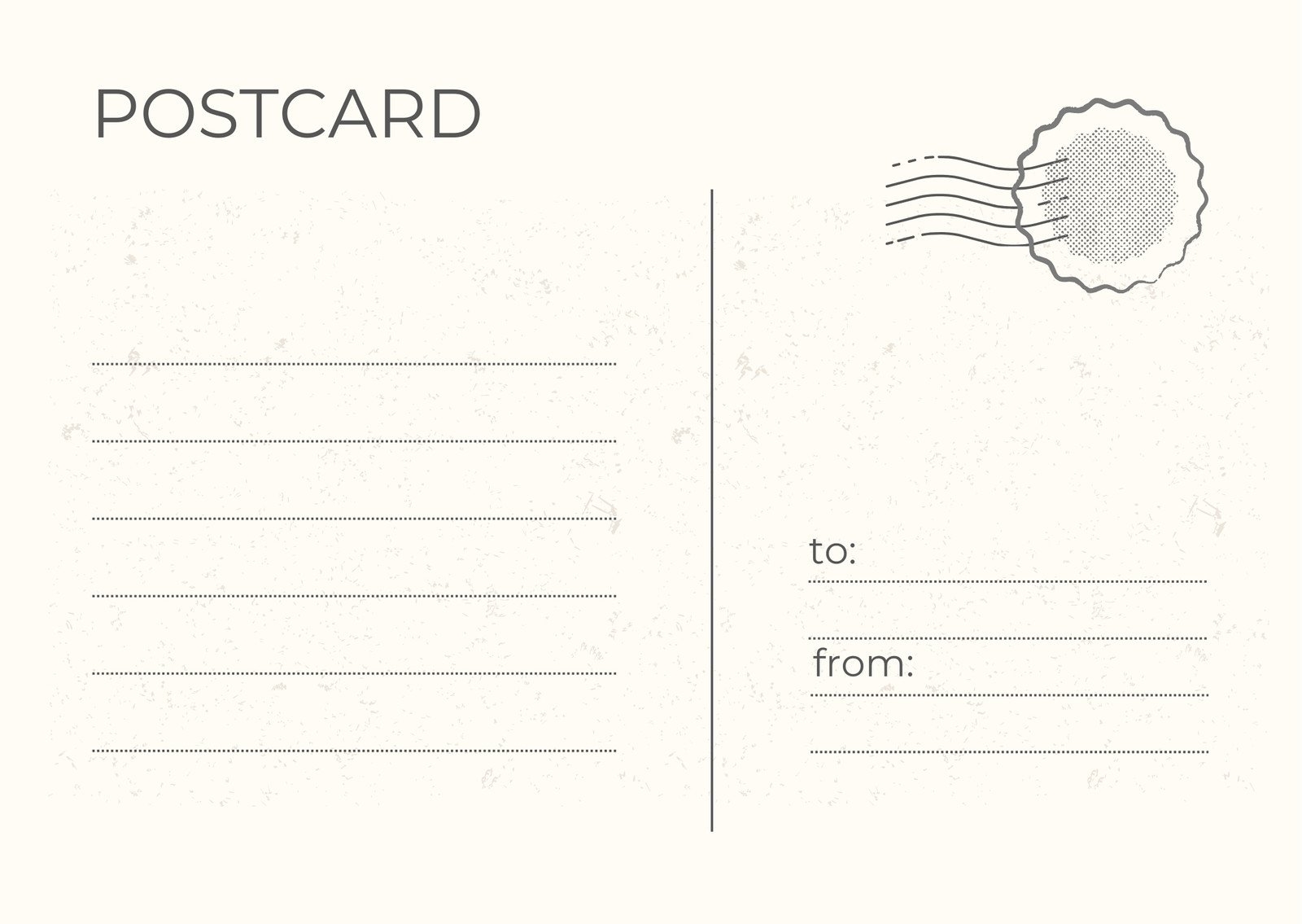 Printable And Customizable Postcard Templates Canva Printable And Customizable Postcard Templates Canva
