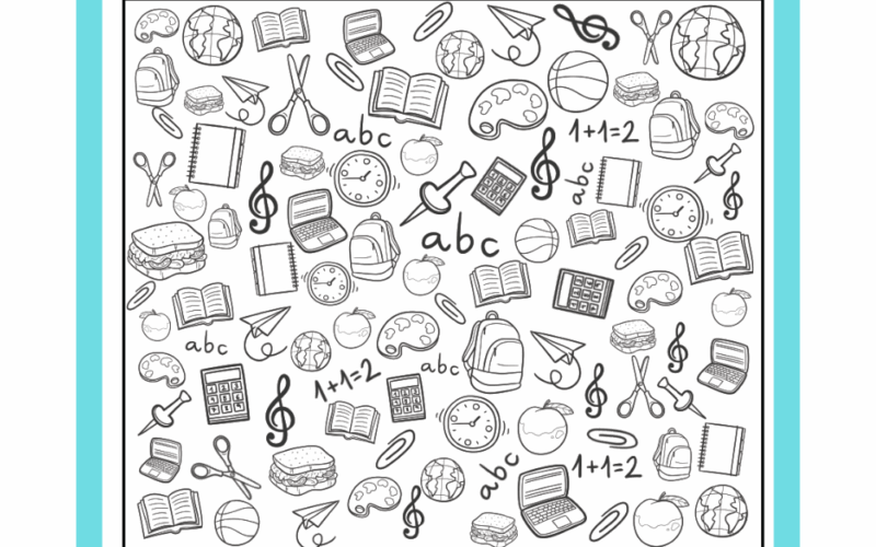 Printable Back To School I Spy Teach Beside Me