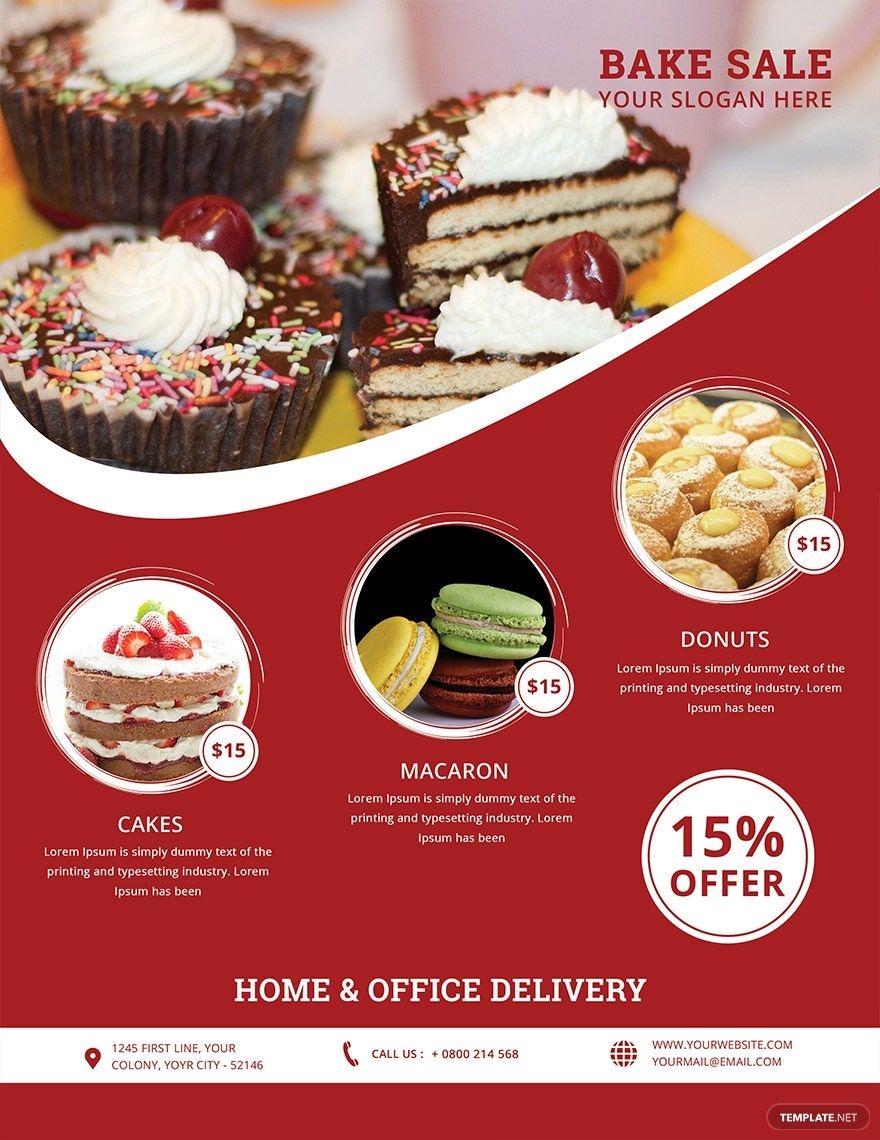 free printable bake sale flyer template free printable bake sale flyer template