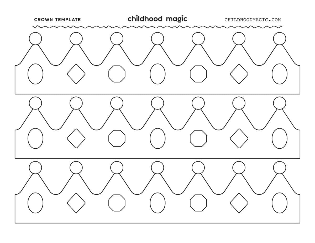 Printable Crown Template For Kids Childhood Magic
