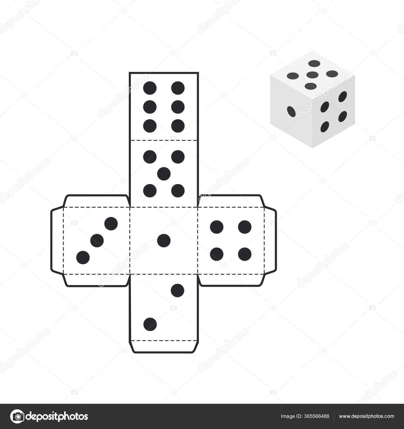 printable dice template