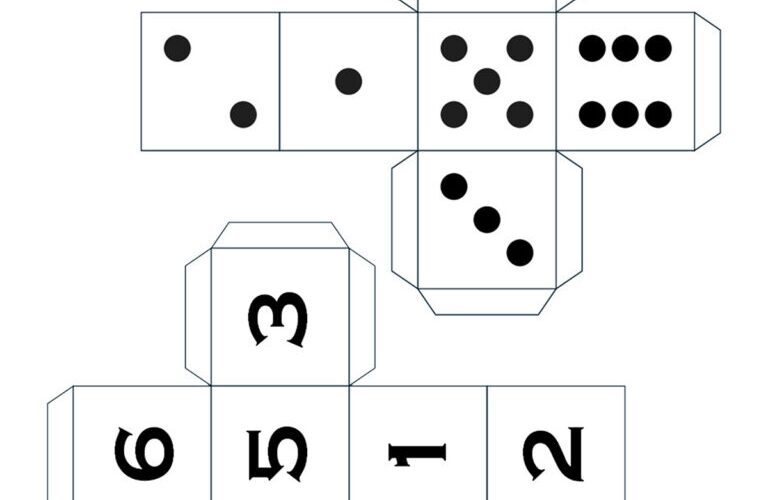 Printable Dice Templates For Kids Just Family Fun