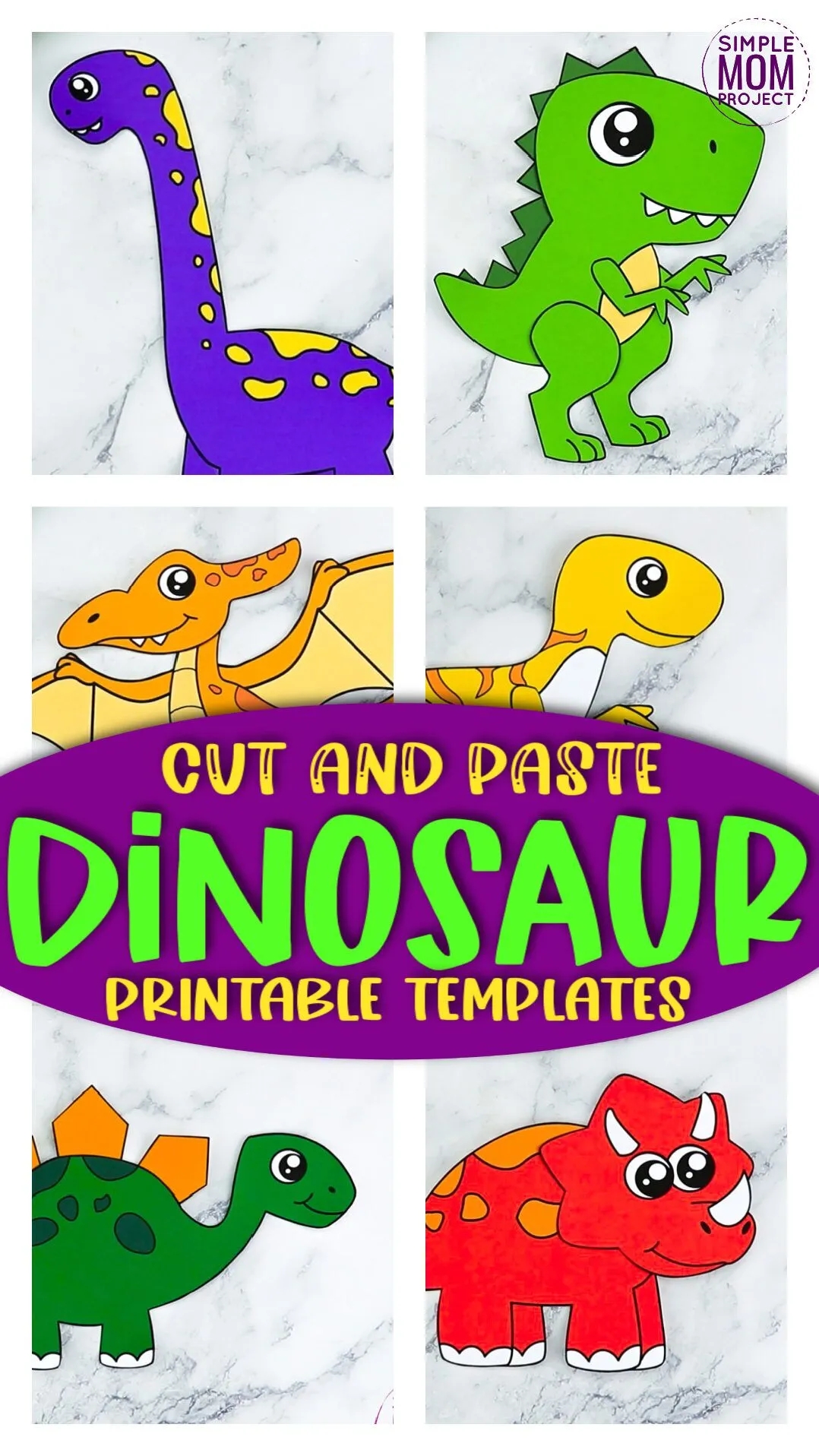 Printable Dinosaur Craft Templates Simple Mom Project Printable Dinosaur Craft Templates Simple Mom Project