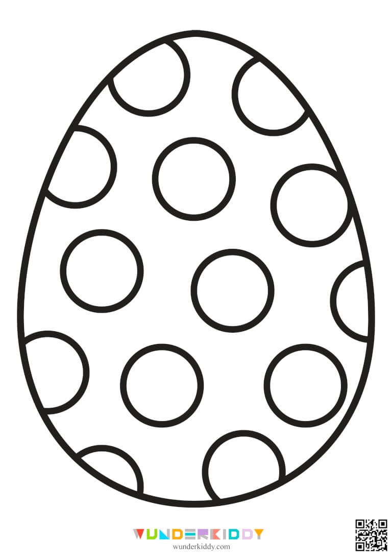 Printable Easter Egg Template And Colouring Page PDF