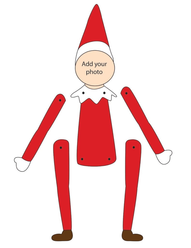 elf template printable pdf