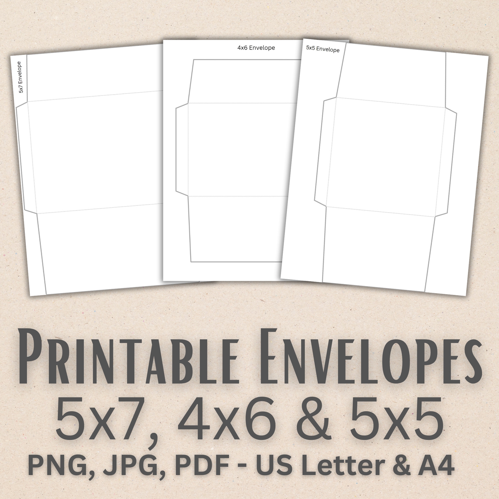 printable envelope template pdf