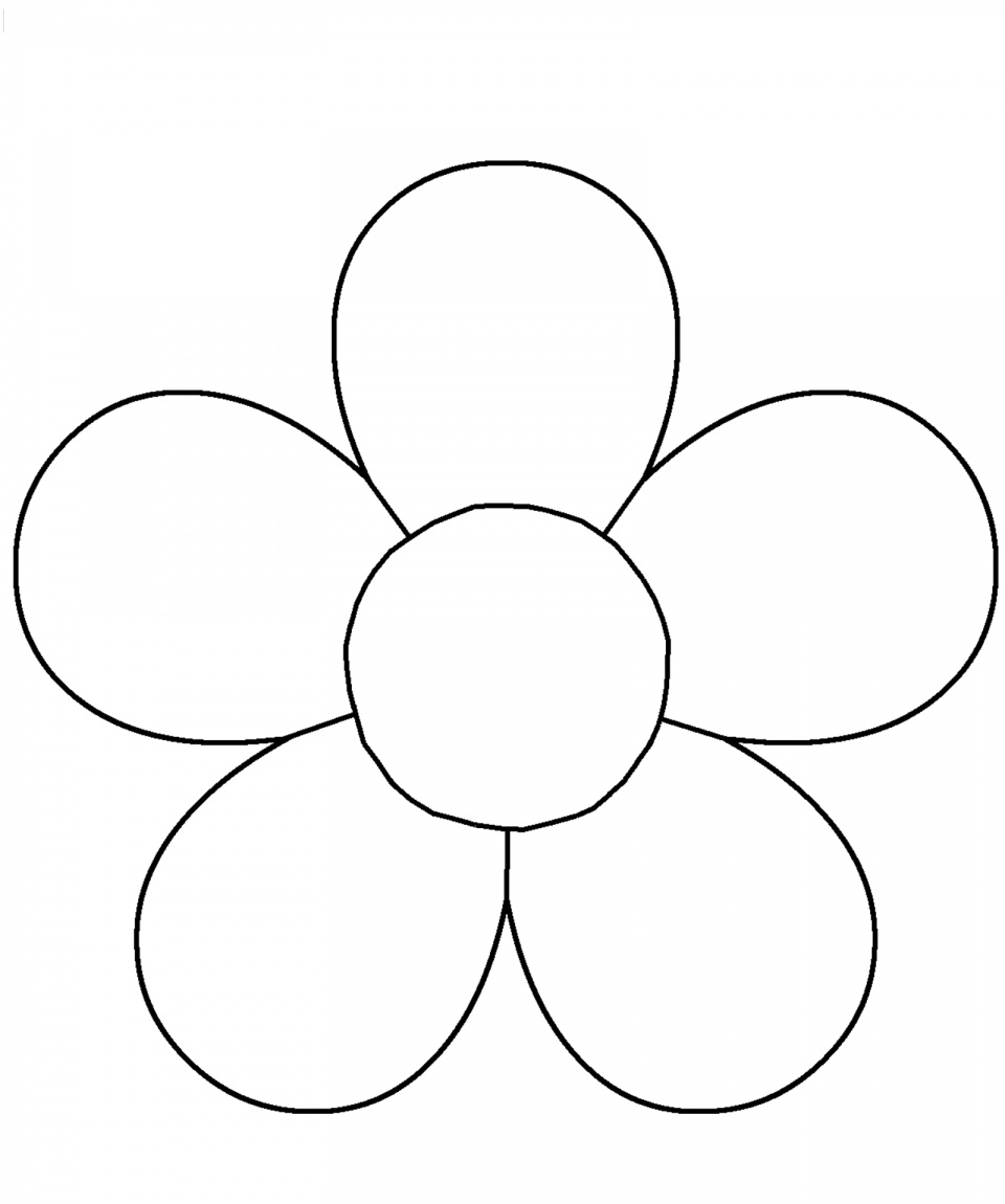 flower printable template flower printable template