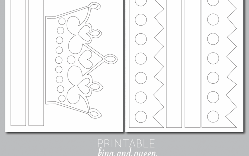 Printable Kings And Queens Crowns A Fun DIY For Make Believe Play The Crafting Chicks
