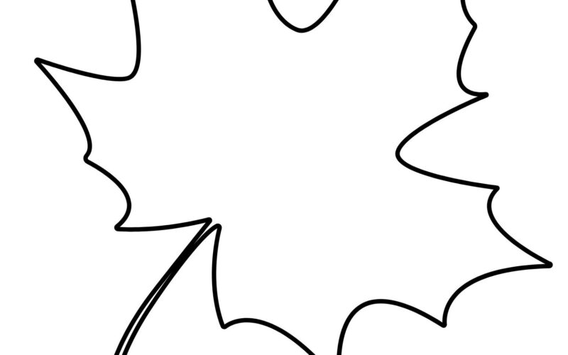 Printable Leaf Outline Templates Crafty Morning