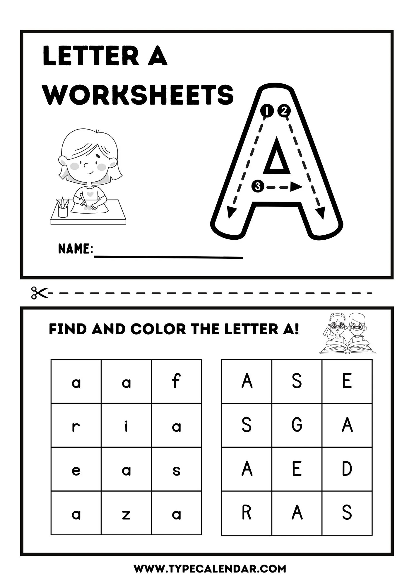 printable letter a worksheets printable letter a worksheets