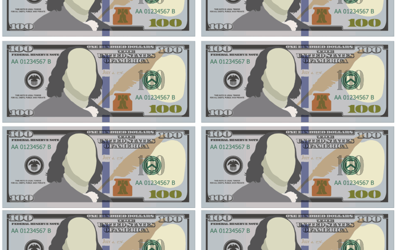 Printable Money One Hundred Dollar Bill