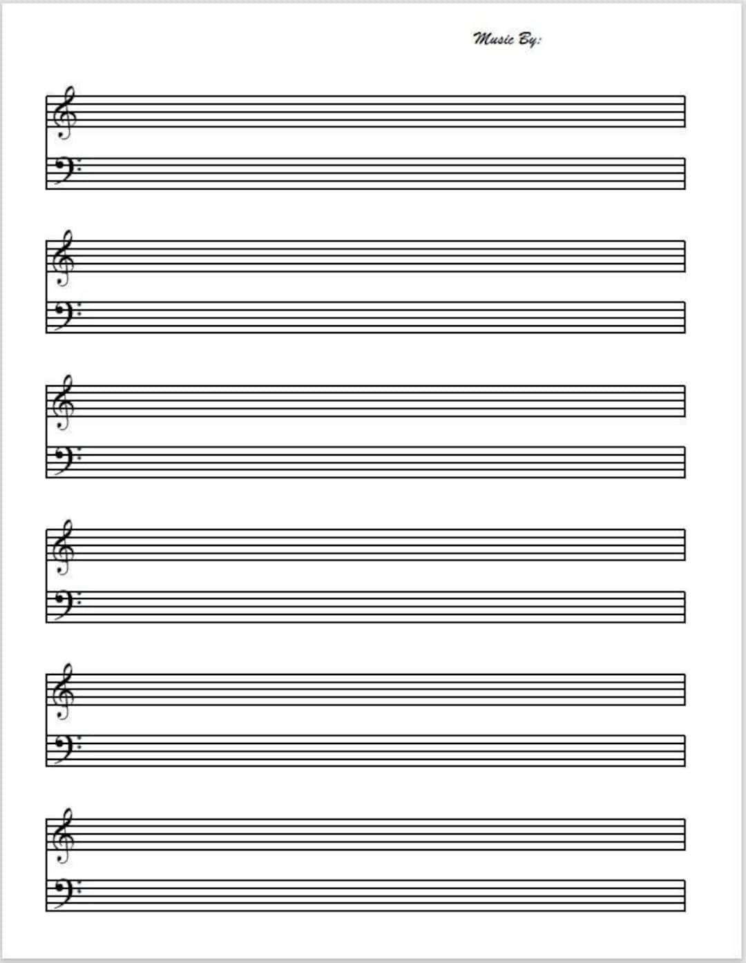 printable blank sheet music printable blank sheet music