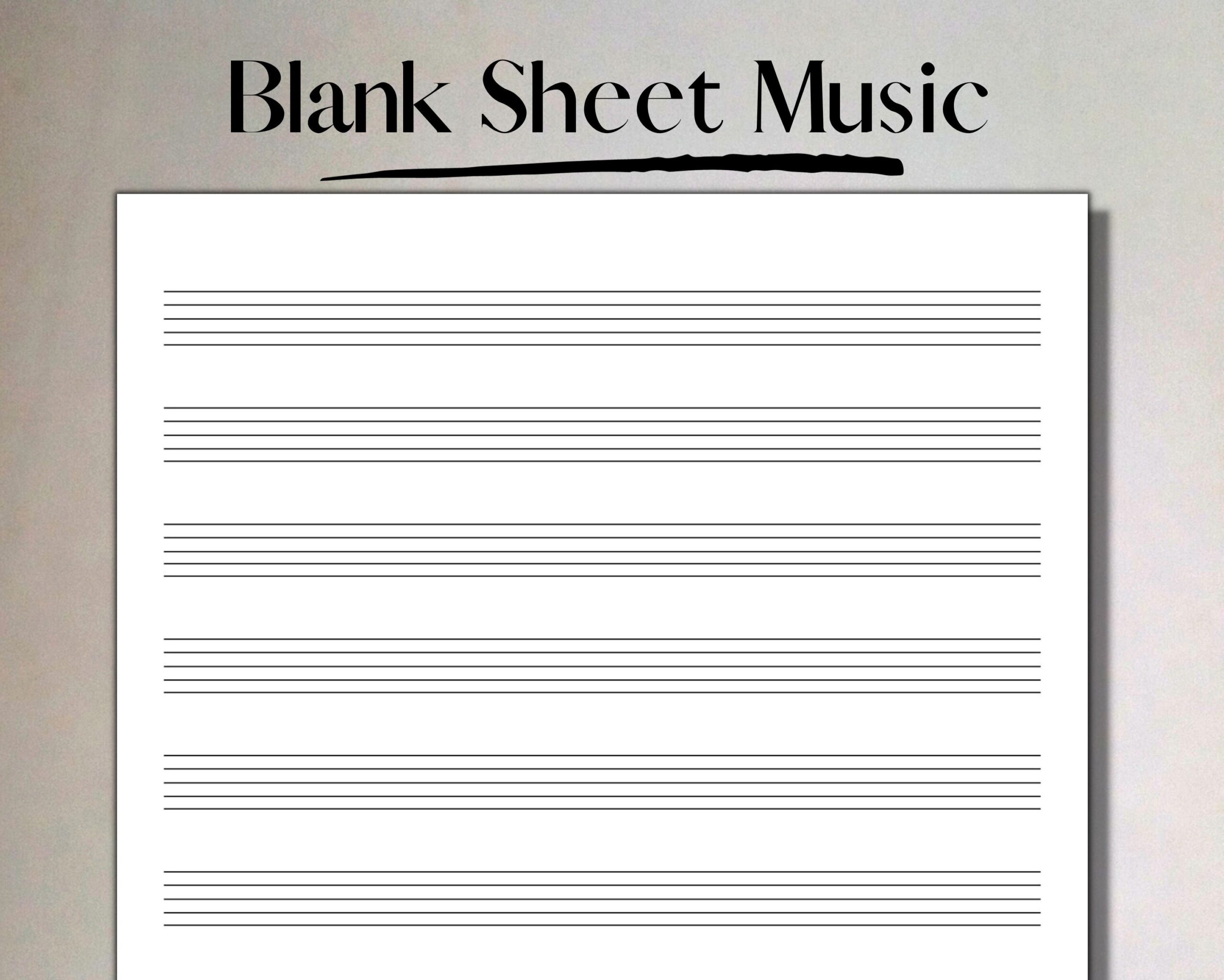 blank music sheet printable