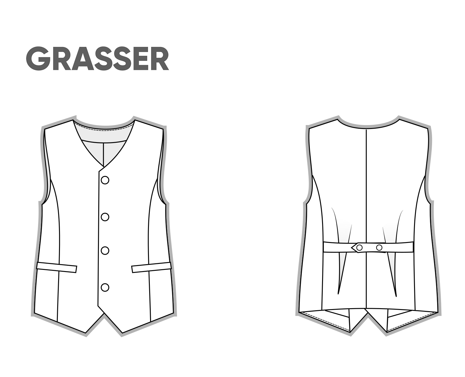 Printable Simple Vest Pattern