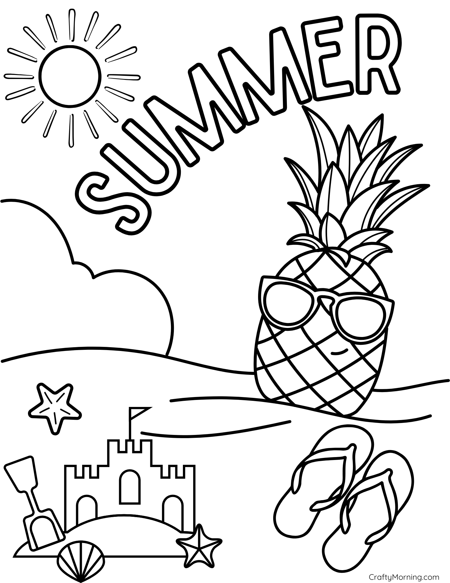 free printable summer coloring sheets free printable summer coloring sheets