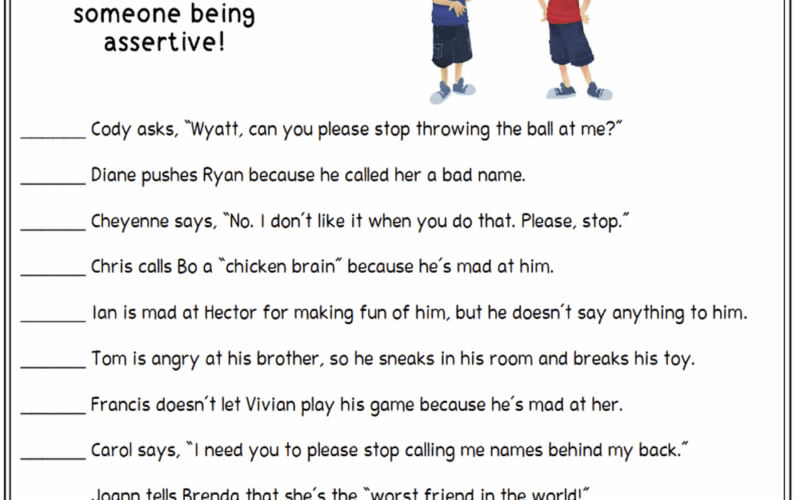 Printable Teaching Communication Skills Worksheets