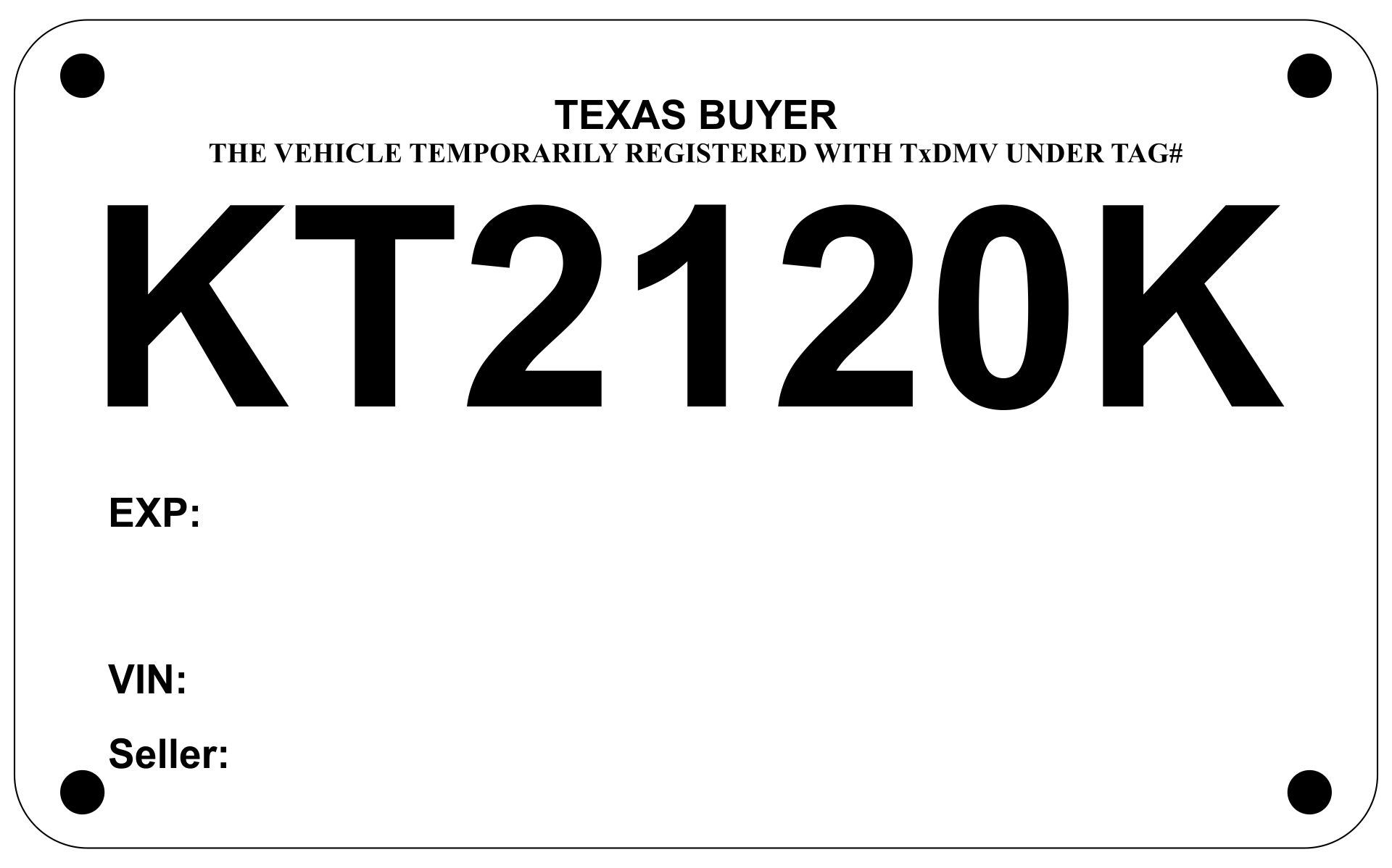 pdf blank printable temporary license plate template pdf blank printable temporary license plate template