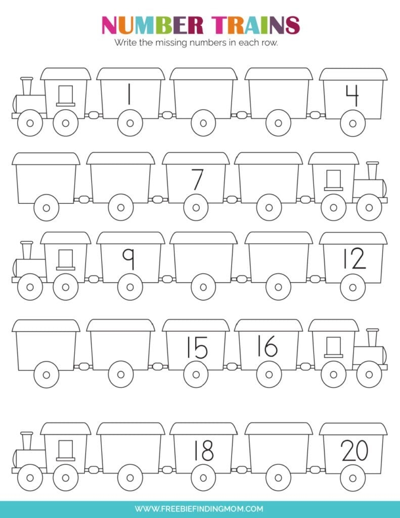 free printable worksheets for kindergarten