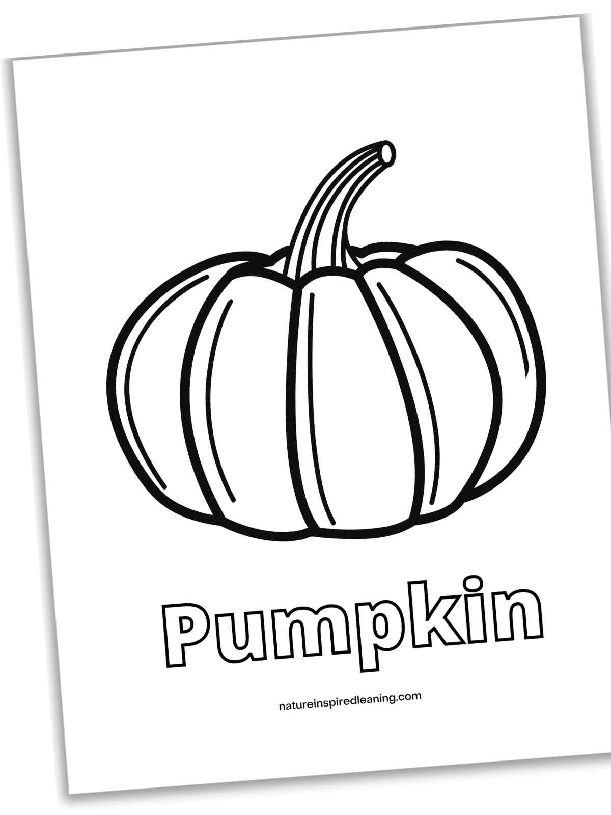 Pumpkin Coloring Pages Nature Inspired Learning