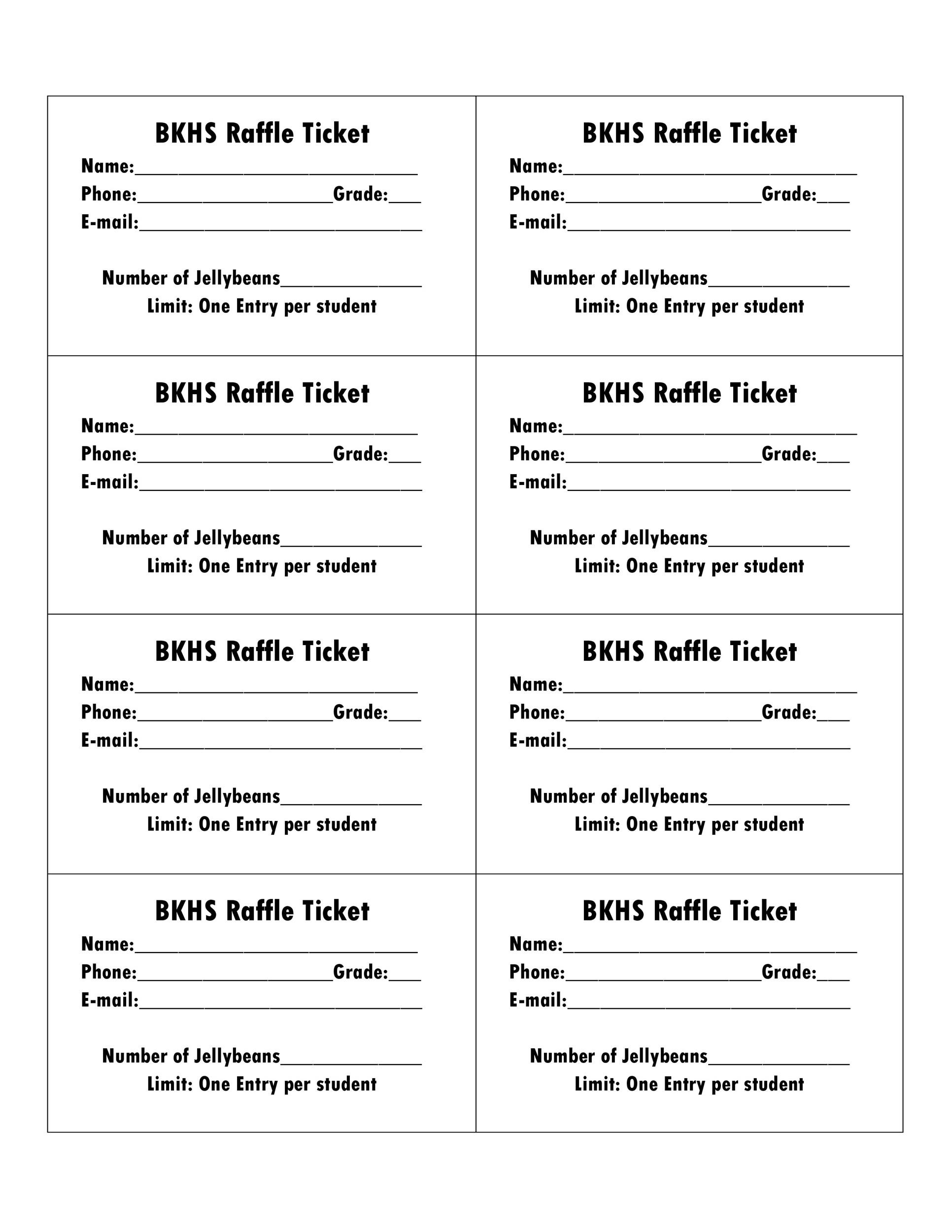 printable pdf raffle ticket template