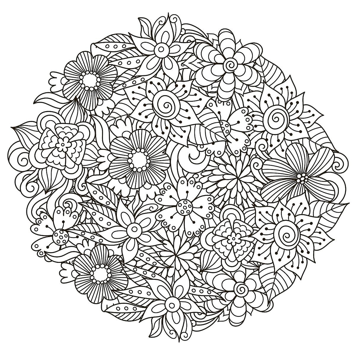 printable mandala coloring sheets