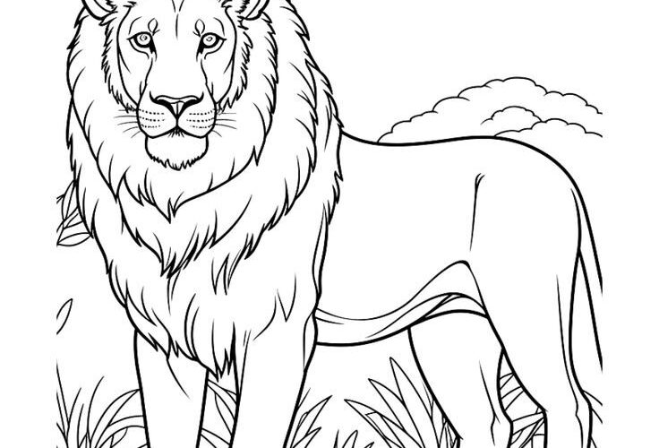 Roar Into Summer Fun Free Printable Lion Coloring Page