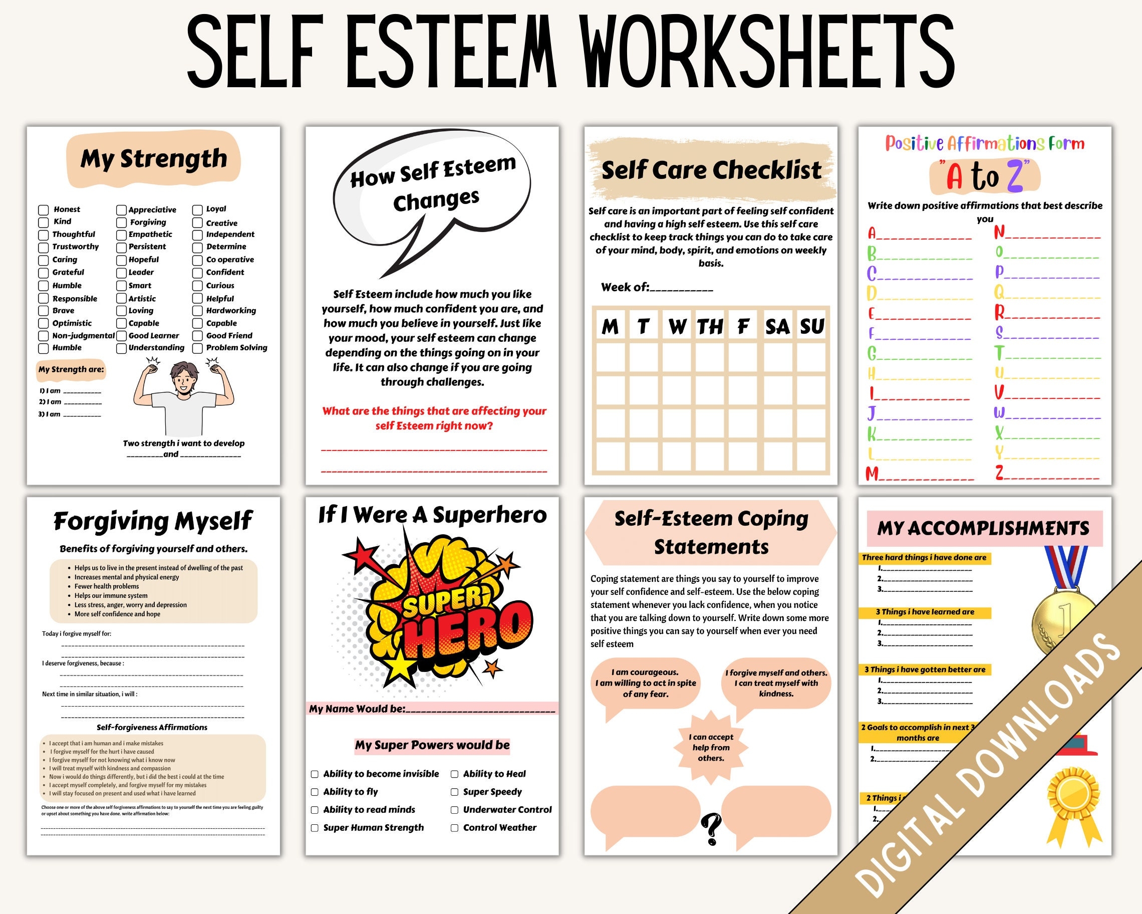 printable self confidence self esteem worksheets for adults printable self confidence self esteem worksheets for adults