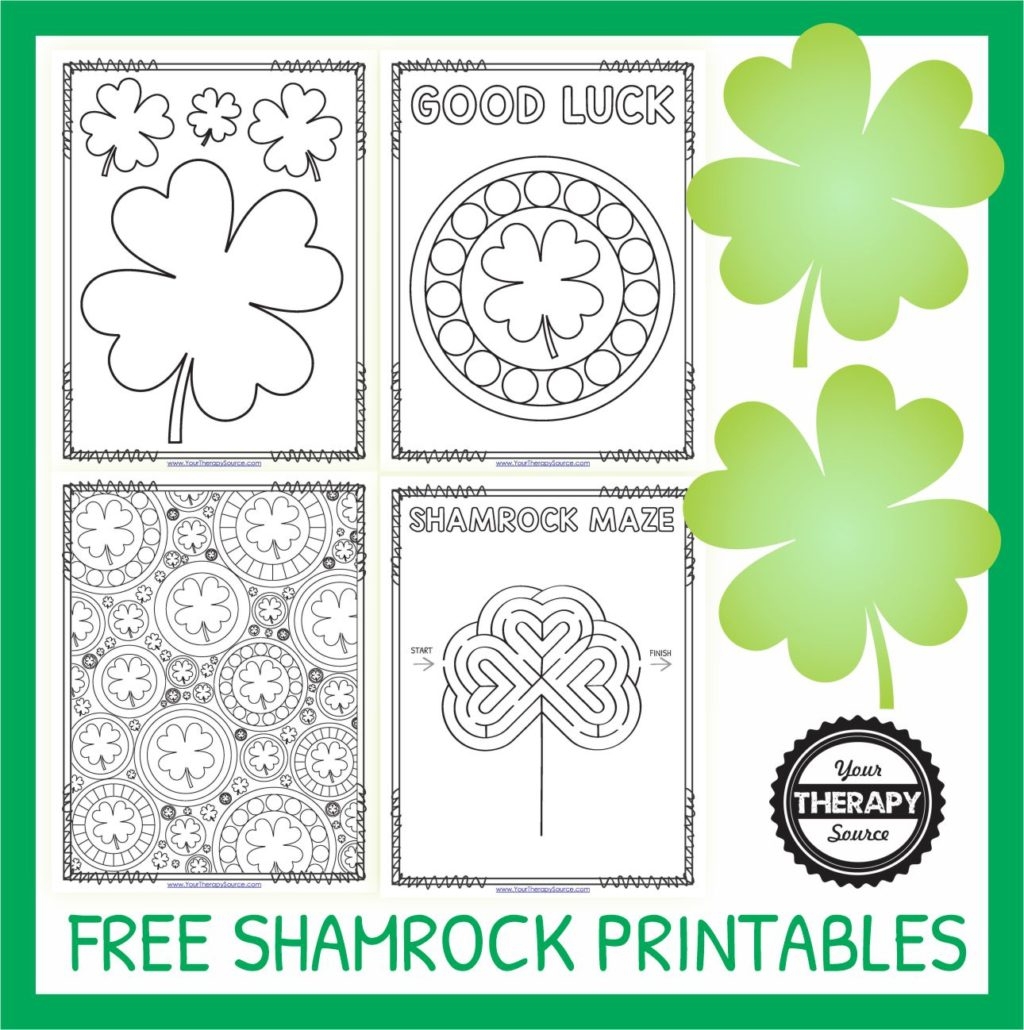 printable shamrock template