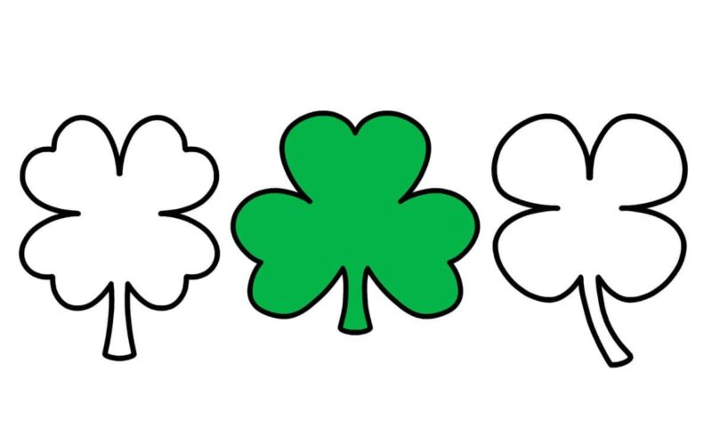 Shamrock Template Free Printable Shamrock Clover Outlines