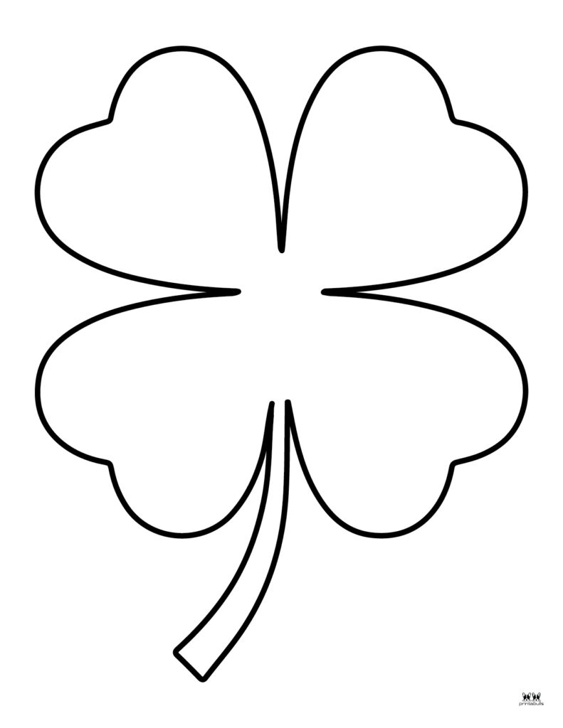 free shamrock template printable
