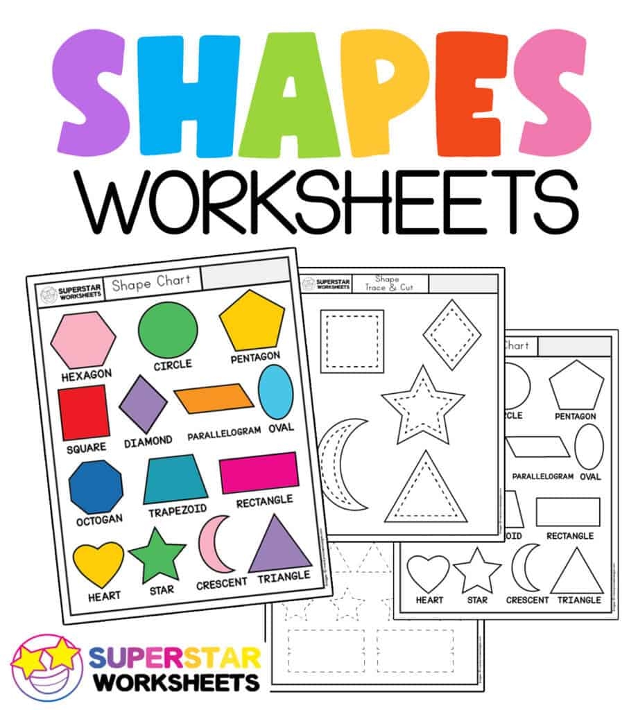 free printable worksheets for shapes