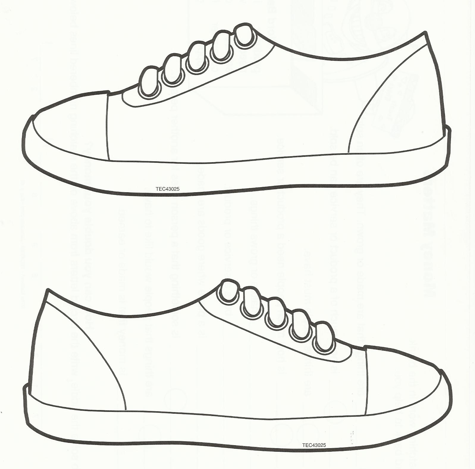 Shoe Templates Printable Shoe Templates Printable