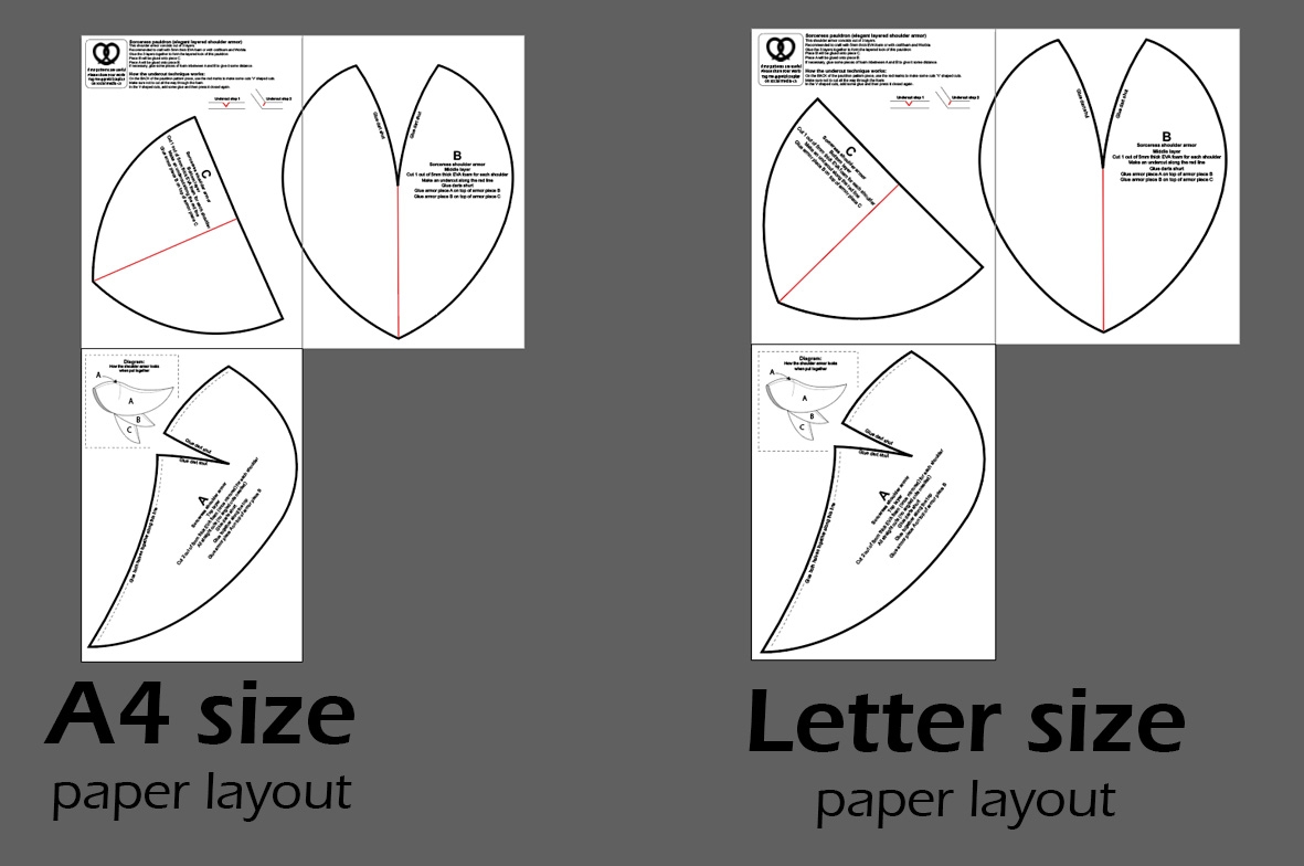 Shoulder Armor pauldrons Pattern Collection 6 Patterns Pretzl Cosplay Shoulder Armor pauldrons Pattern Collection 6 Patterns Pretzl Cosplay