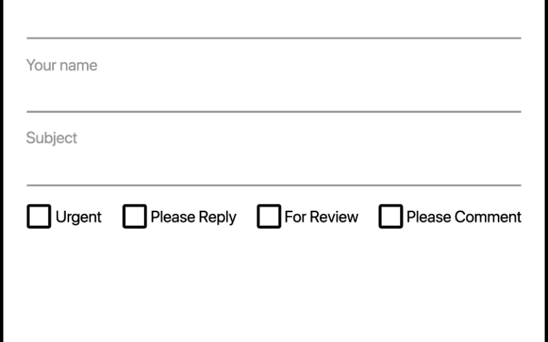 Simple Fax Cover Sheet PDF Template