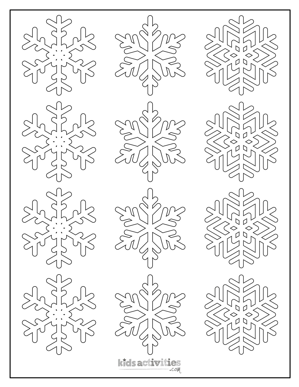 Snowflake Template For Many Snowflake Crafts Kids Activities Blog Snowflake Template For Many Snowflake Crafts Kids Activities Blog